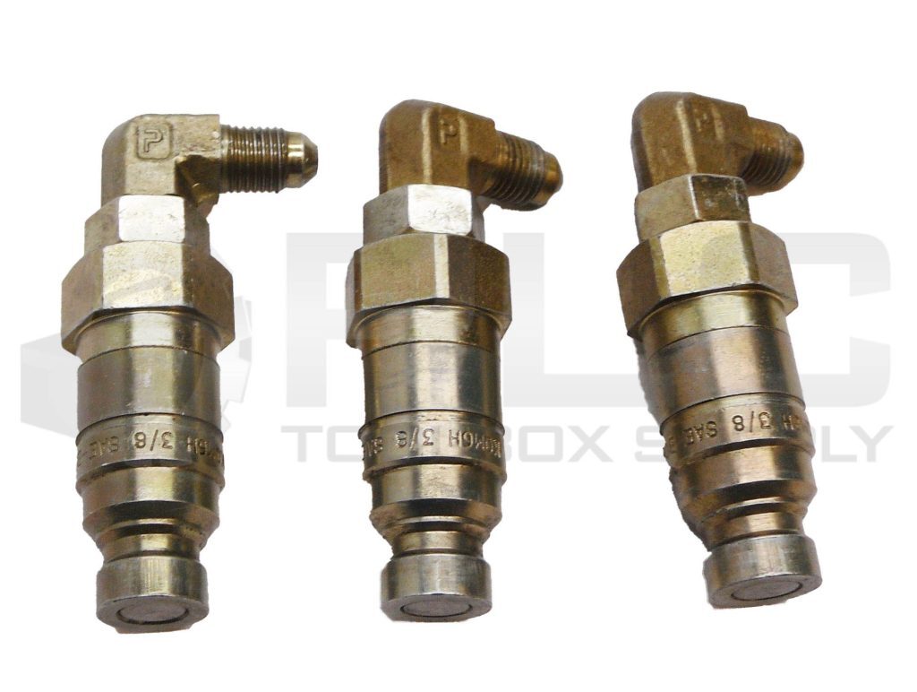 LOT OF 3 KQM6H FLAT FACE COUPLER 3/8″ SAE-B06