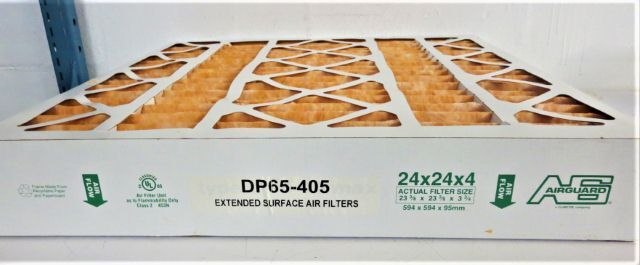 AIRGUARD DP65-405 PLEAT LINE EXTENDED SURFACE AIR FILTERS 24X24X4 (BOX OF 10)
