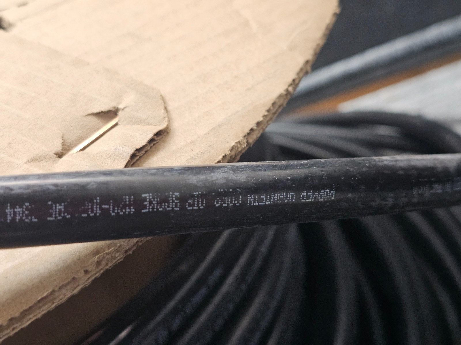 Parker 1120-10B 150ft. Air Brake Tubing, 5/8in. Od, Type B Black Polyester Braid
