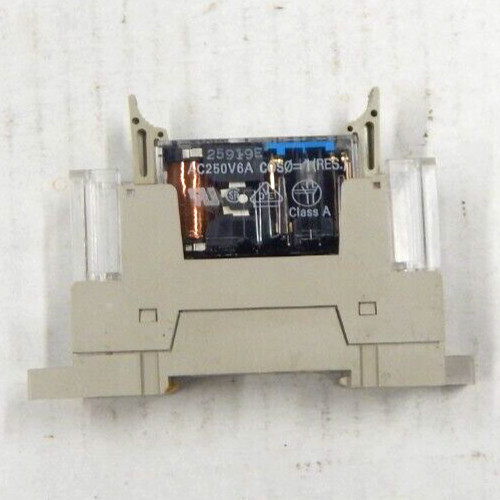 OMRON G7SA-3A1B 10 pin RELAY w/ P7SA-10F-ND BASE 24VDC 6 amp max Din Rail NEW