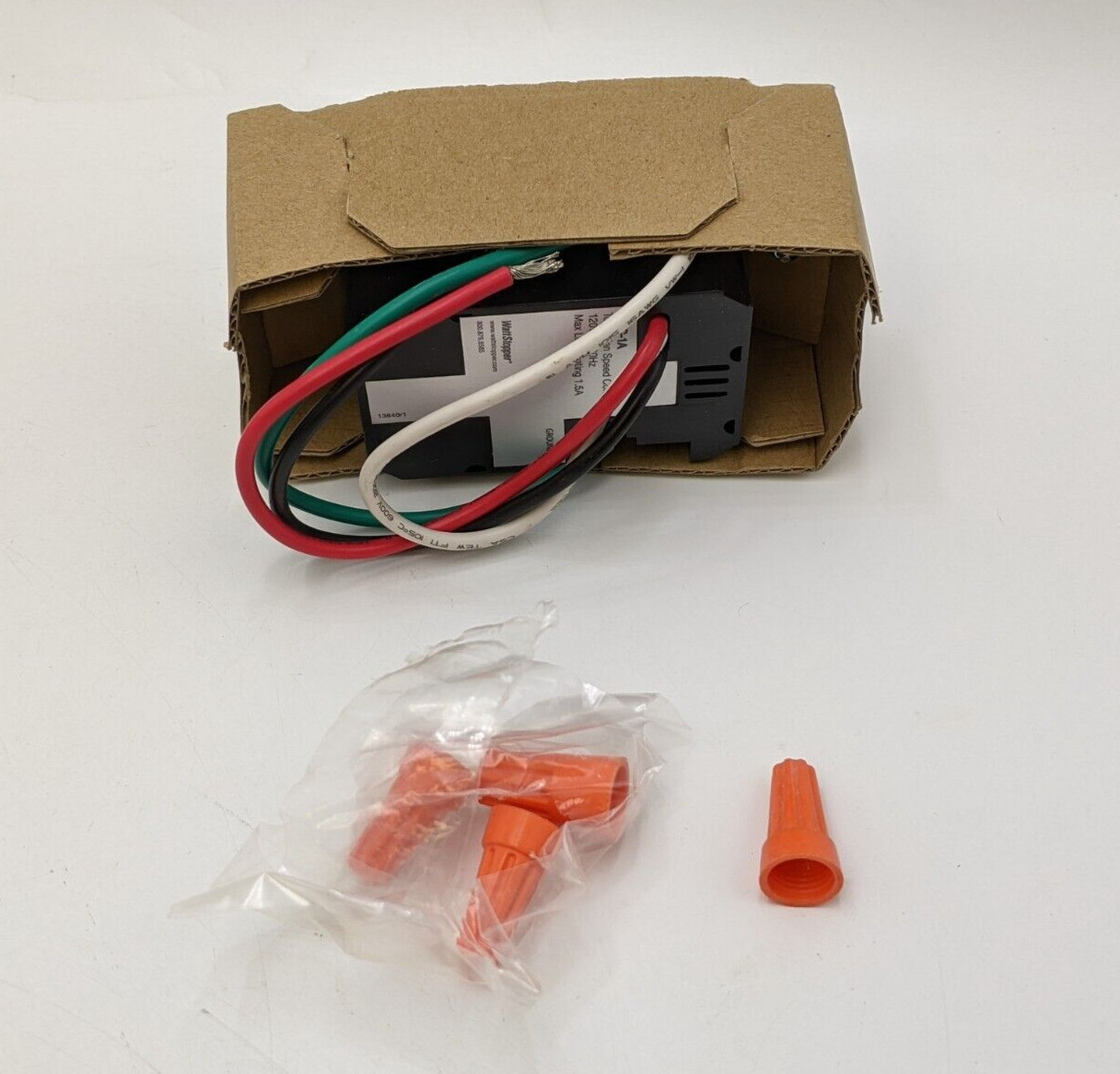 Watt Stopper TDFC-1A-W Touch Fan Speed Control Switch 120V 60Hz 1.5A White NOS