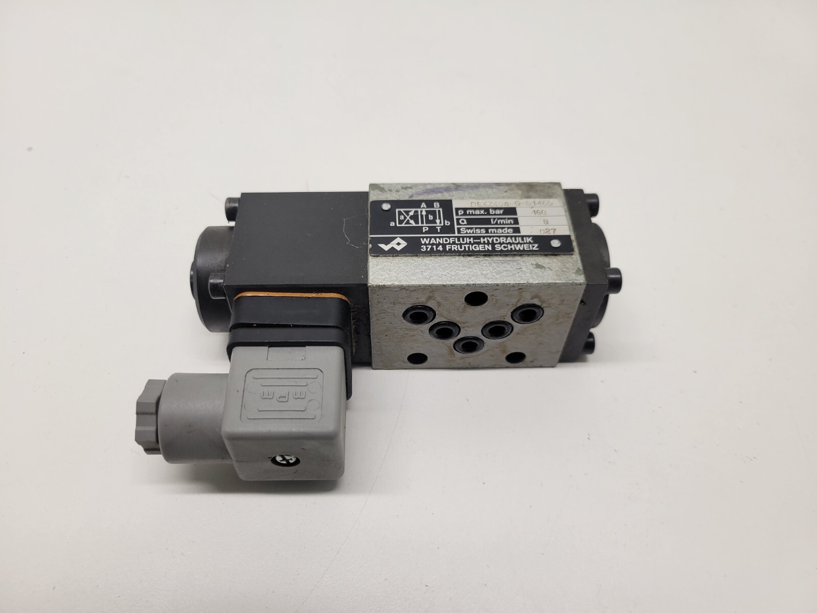 GOOD USED! WANDFLUH HYDRAULIK SOLENOID VALVE BE4Z40A-G-S1469