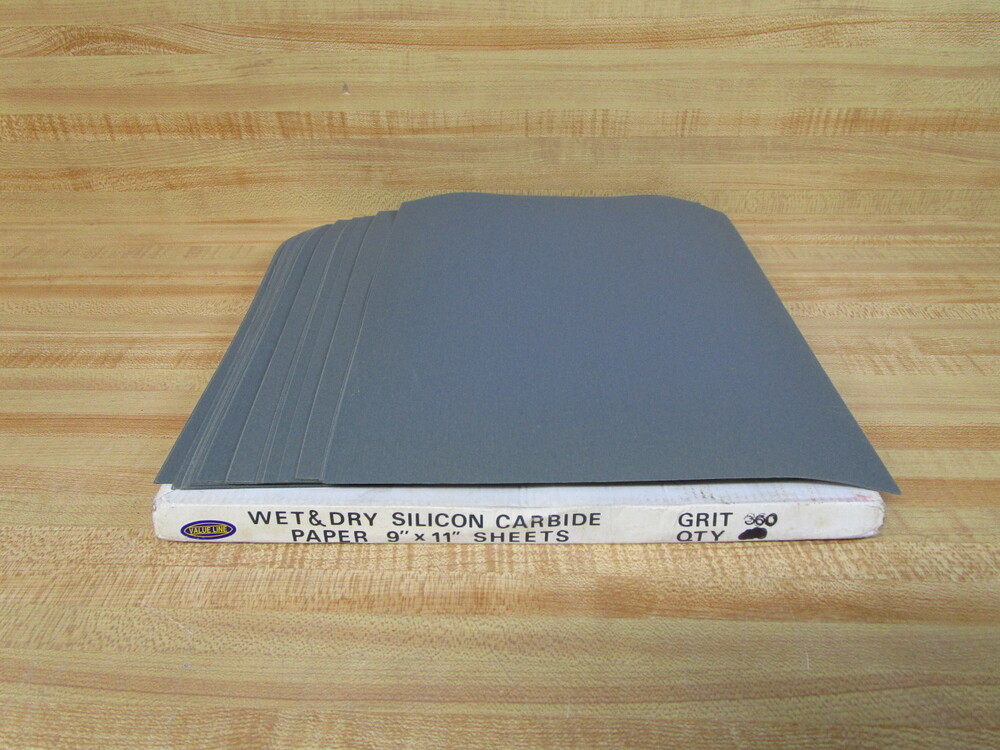 Value Line 9″ x 11″ 360 Silicon Carbide Paper Sheets 9″ x 11″ (Pack of 40)