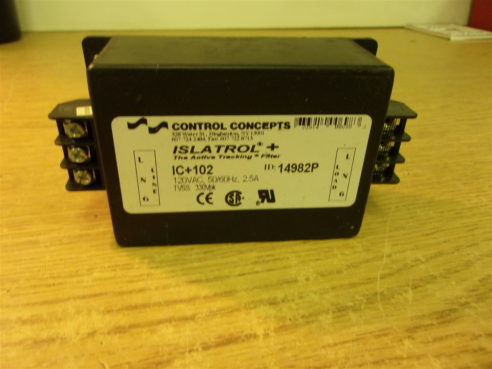 Control Concepts Islatrol + Active Tracking Filter ICT702 ID14982P 120VAC