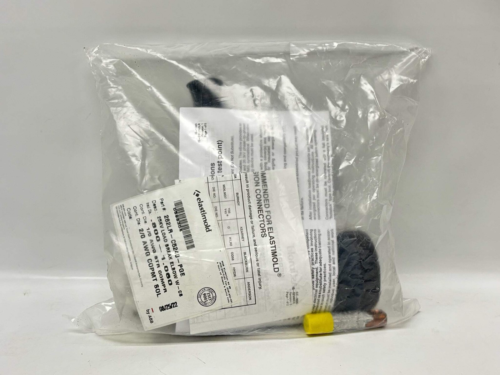 Elastimold 262LR-C5240 25kV 200A Loadbreak Elbow with Test Point