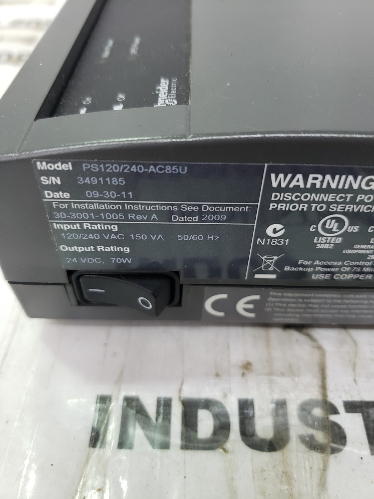 SCHNEIDER ELECTRIC PS120/240-AC85U