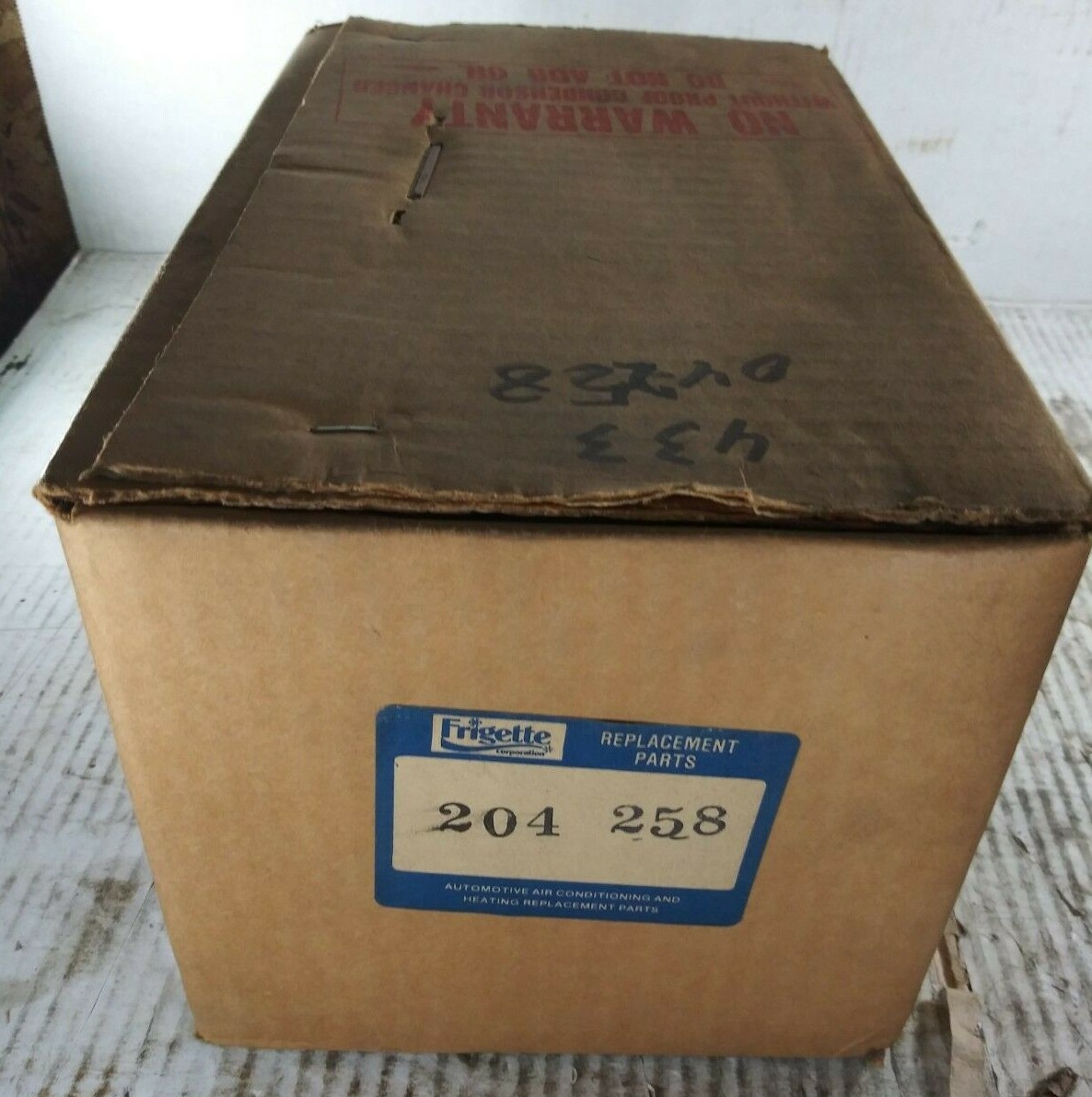 1 NEW FRIGETTE 204-258 A/C COMPRESSOR NIB ***MAKE OFFER***