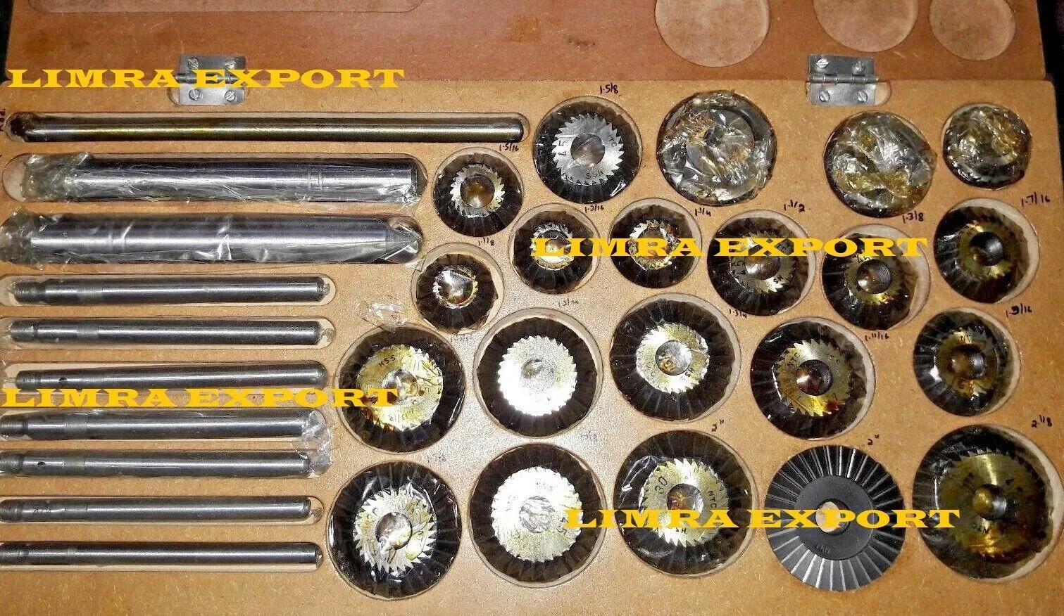 24 Piece Valve Seat & Face Cutter Set Of 24 Pcs Carbon Steel HCS with Wooden Box