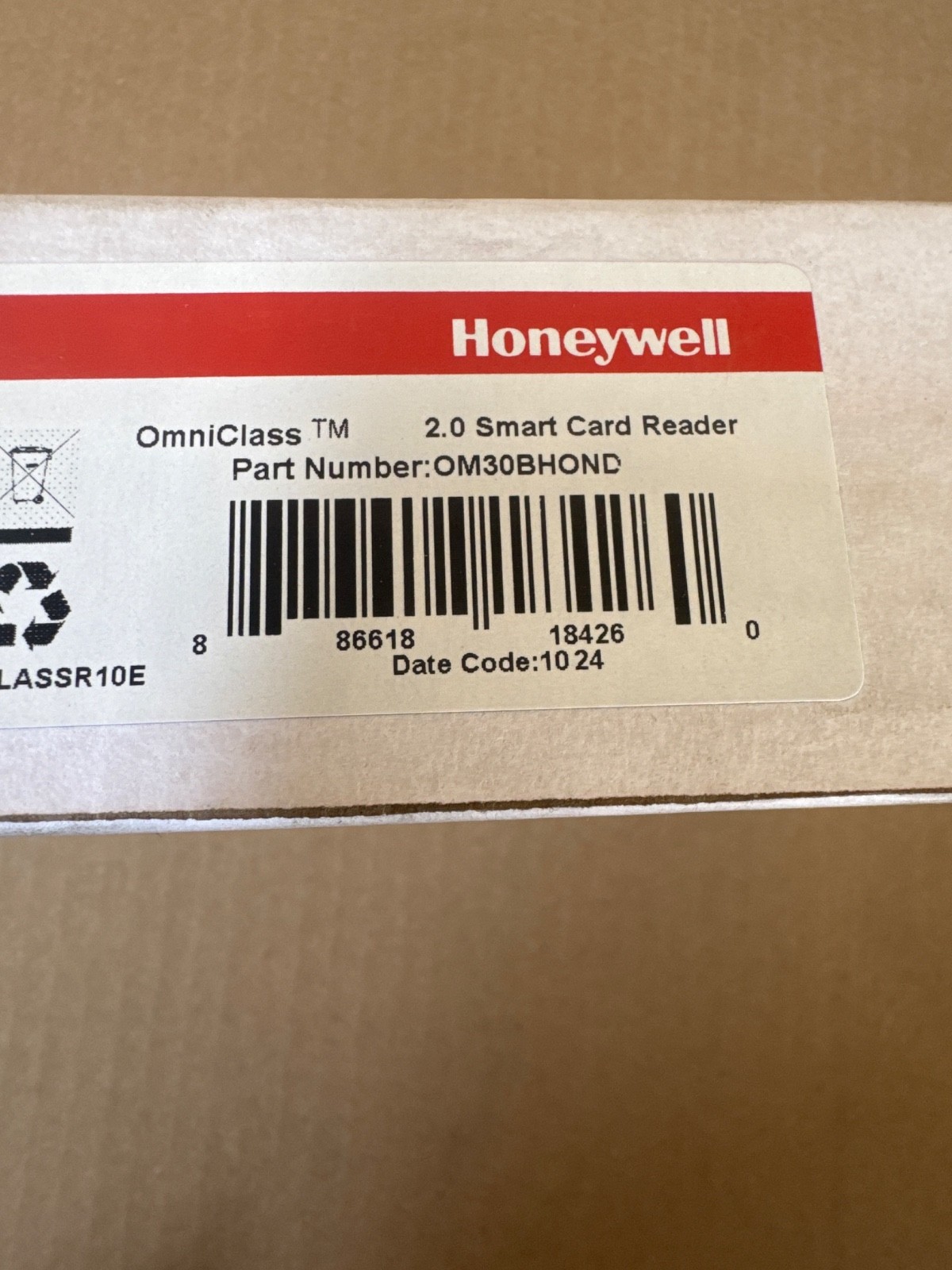 Honeywell OM30BHOND 900NTNNEK0045T-H001 OmniClass 2.0 Smart Card Reader