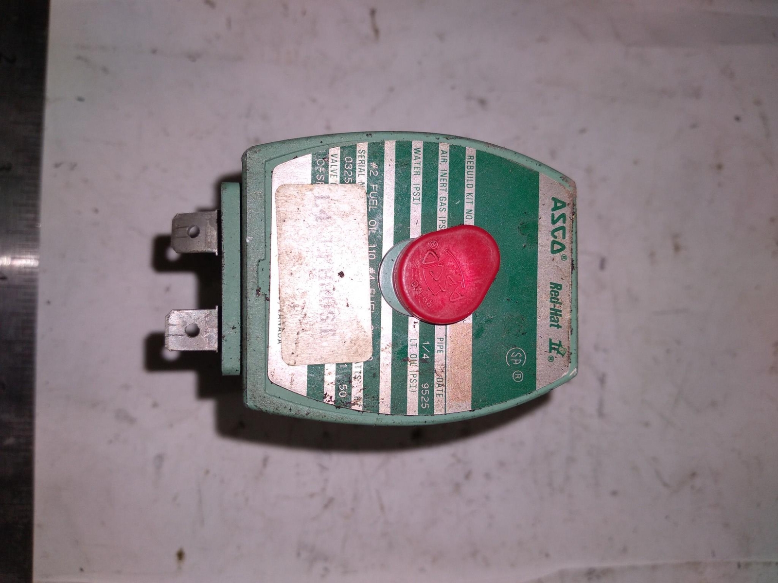 ASCO RED-HAT 1/4PIPE 50W MP-C-086 238212-032 120/60, 110/50 FT