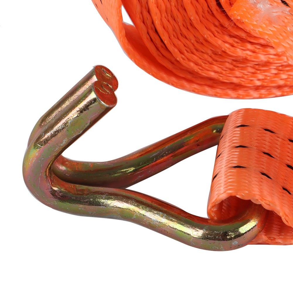 4pcs Ratchet Straps J Hook Heavy Duty Tie Downs New 1.5″ x 15′ 4000 lb