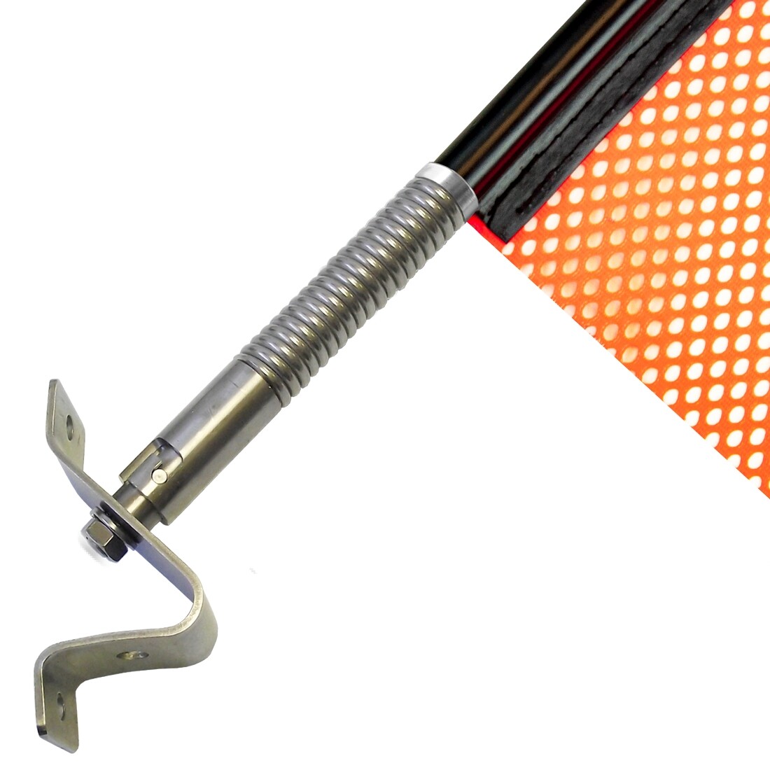 VULCAN Spring Warning Flag Kit – Universal Mounting Bracket – 18″, 2 Pack – Mesh