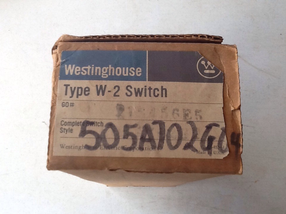 Westinghouse Type W-2 Switch 505A702G04
