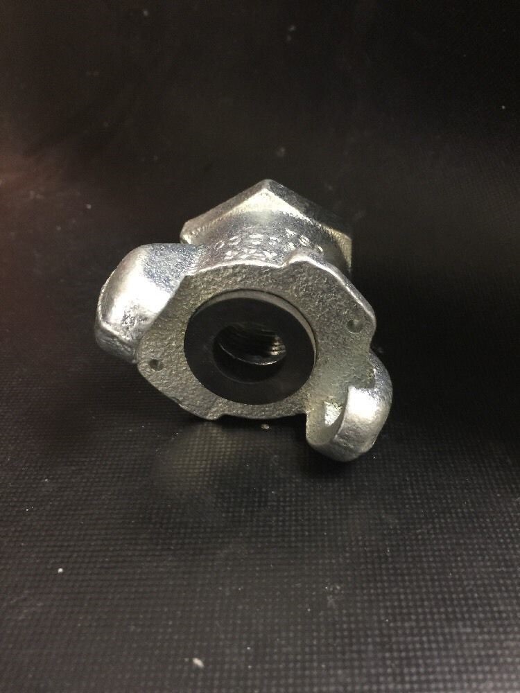 Galvanized Dixon V&C AM13 X-X4 Iron Hose Fitting 2-Lug Coupling 1″ FNPT