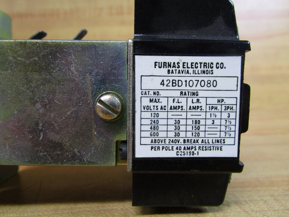 Furnas Electric 42BD107080 Contactor
