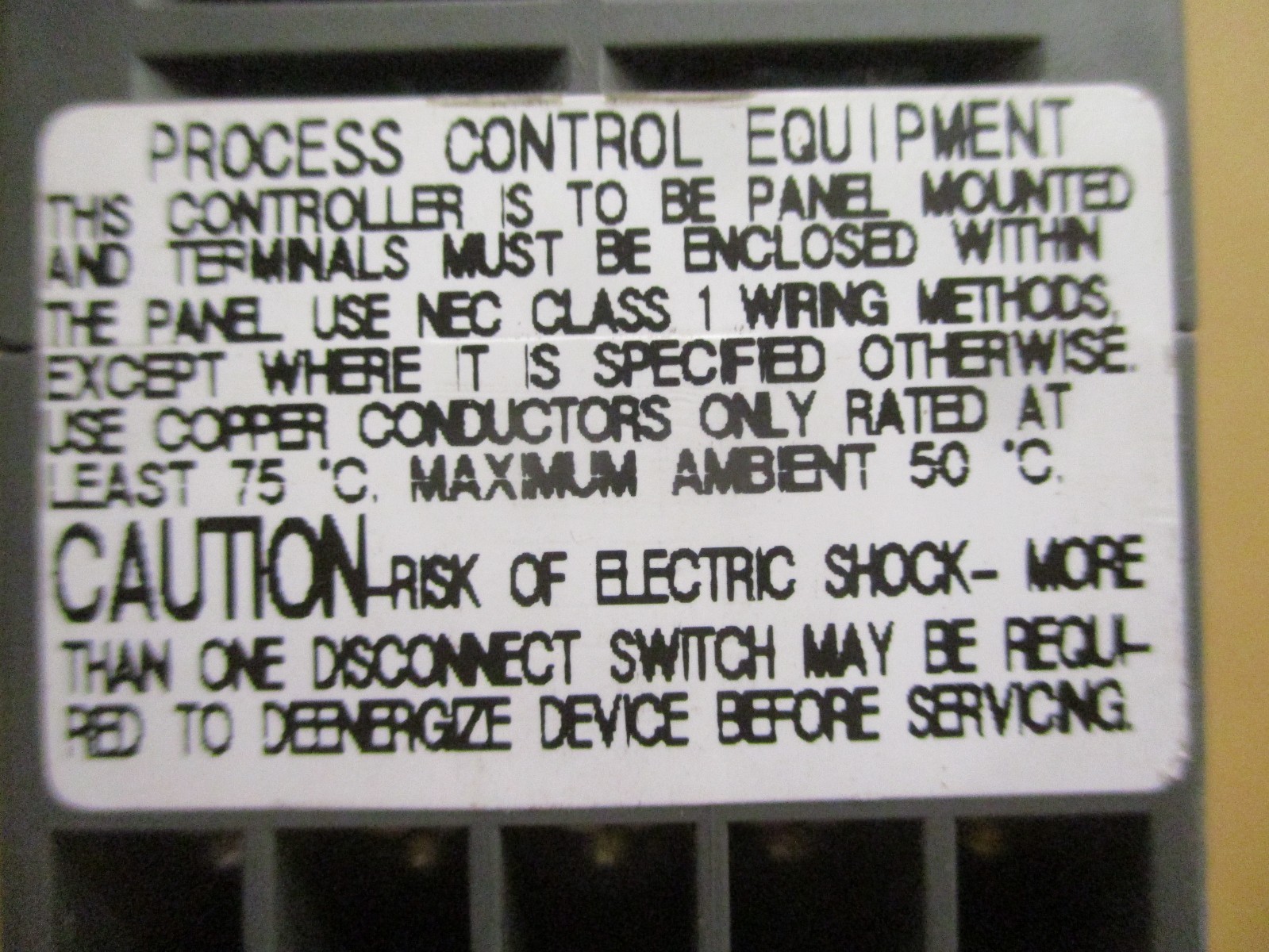 Chromalox 1601-10030 Sensor Input Class 2 Supply 100/240VAC 8VA 52839PRX