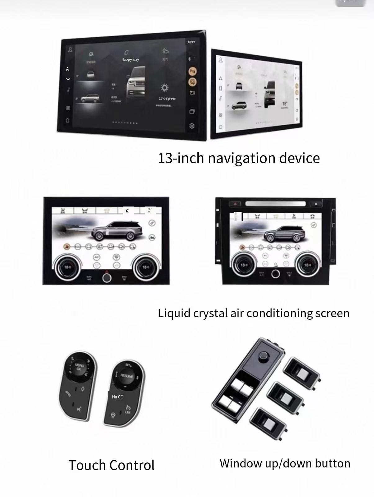10.25″Land Rover Range Rover Sport models 2012-2016 Discovery Sport