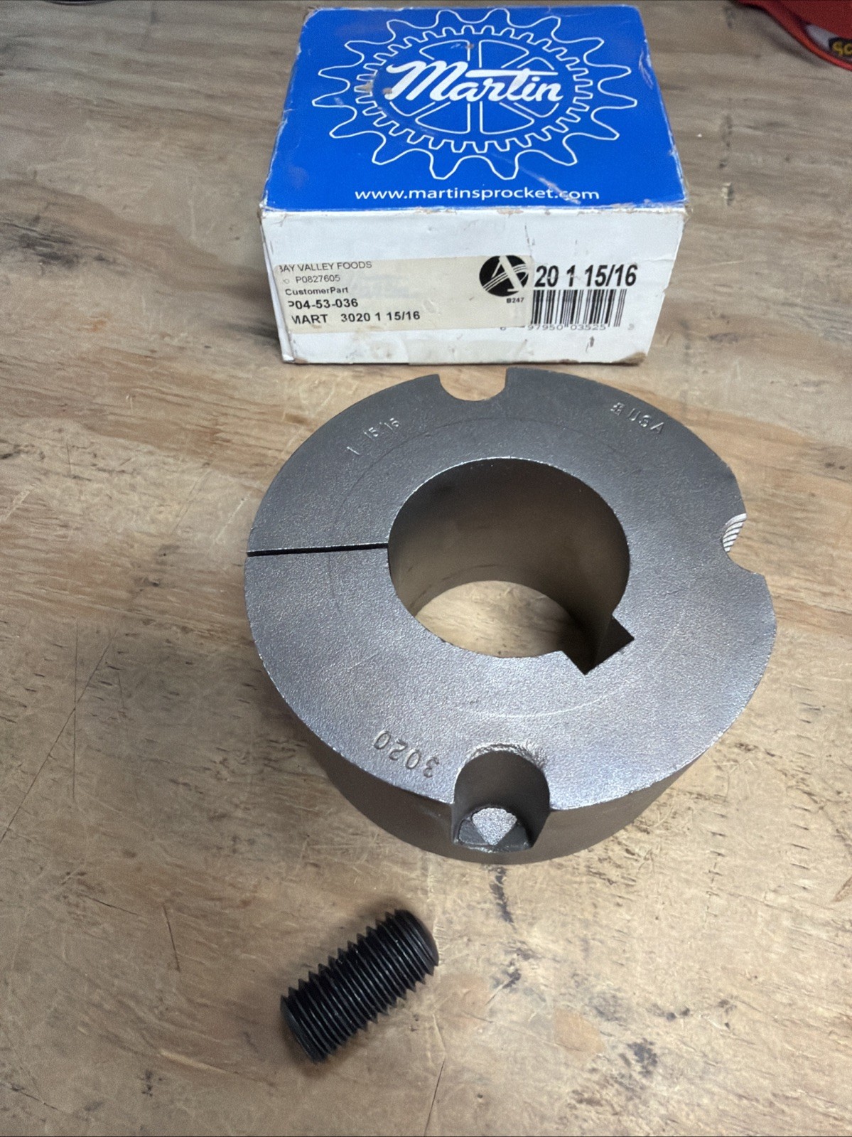 MARTIN 3020 Split Taper Bushing 1-15/16 Bore (d2)