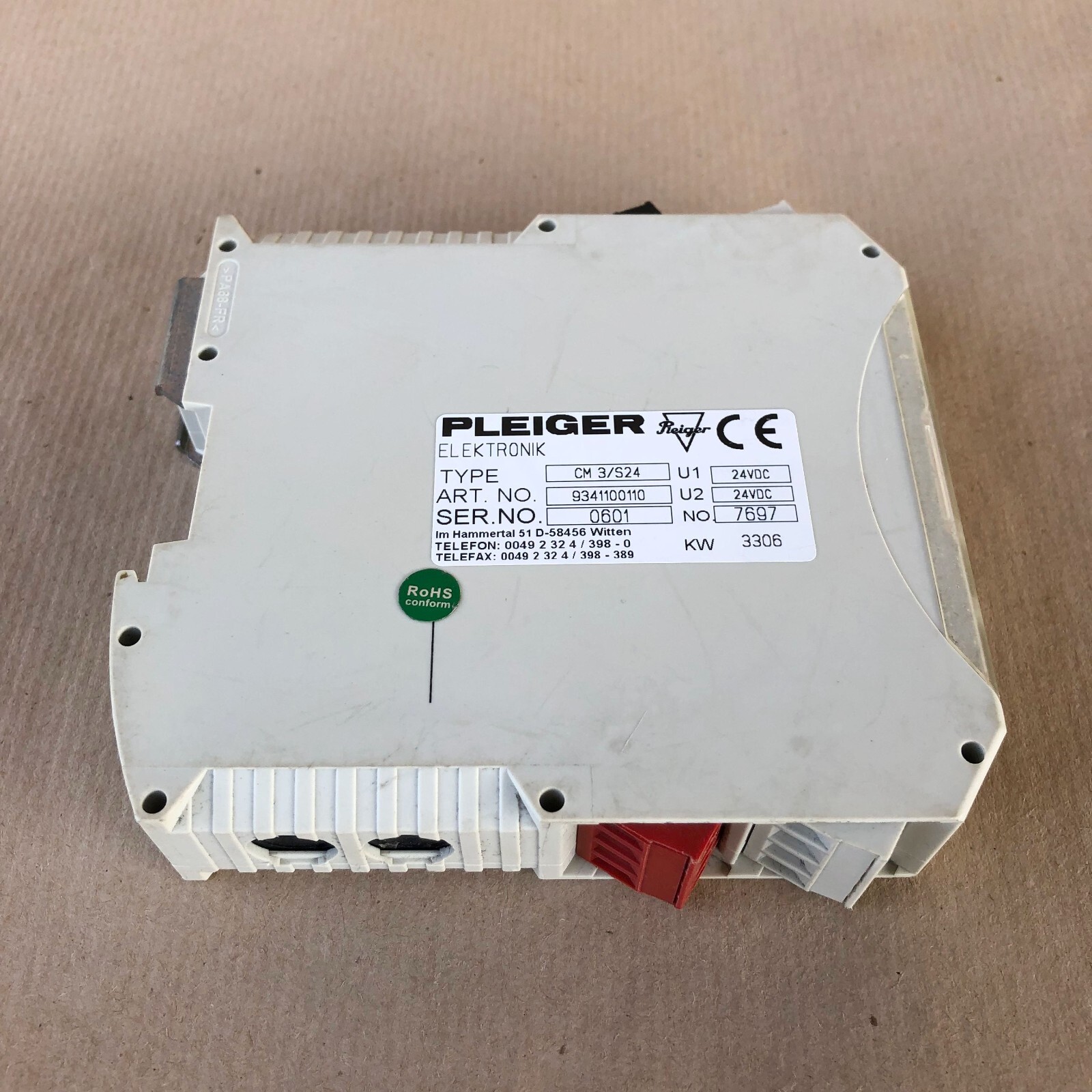 Pleiger CM3/S24 EHS Control Module 9341100110