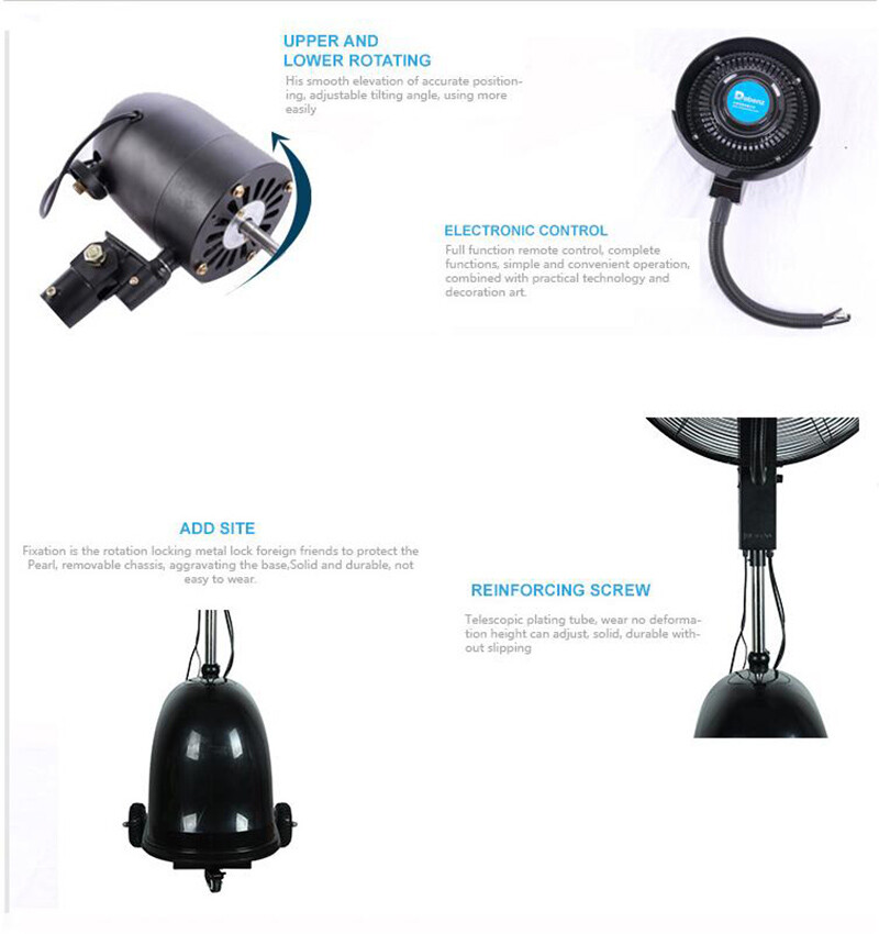 IntBuying Humidifying&Hydratin Commercial High-Velocity Atomized Floor Fan 110V