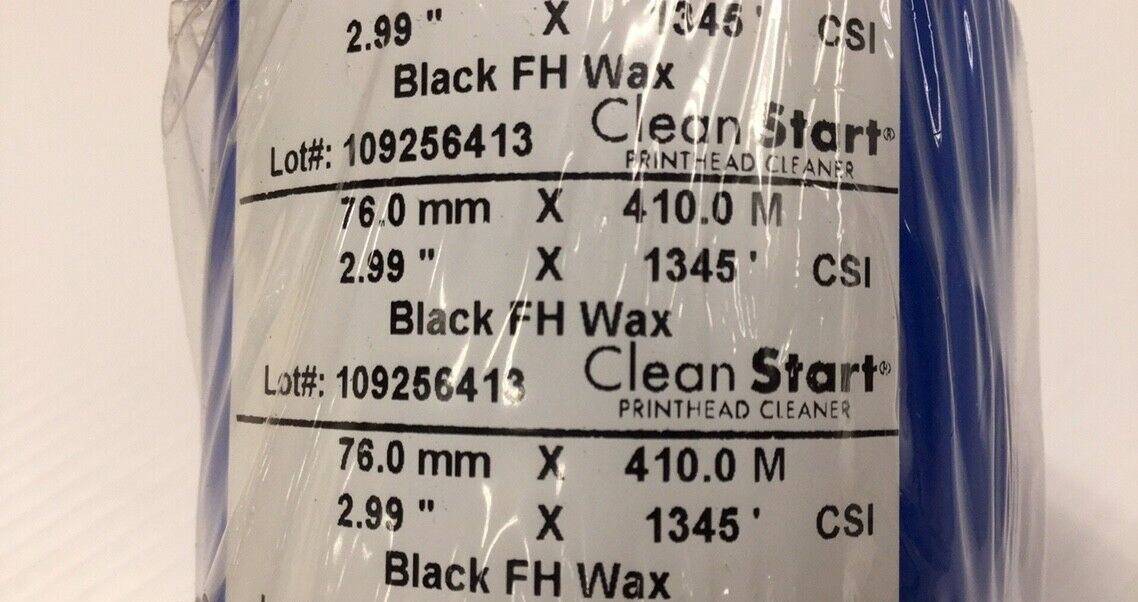MacArthur MMAC076HM Black Wax Thermal Transfer Ribbon 76mm X 410M