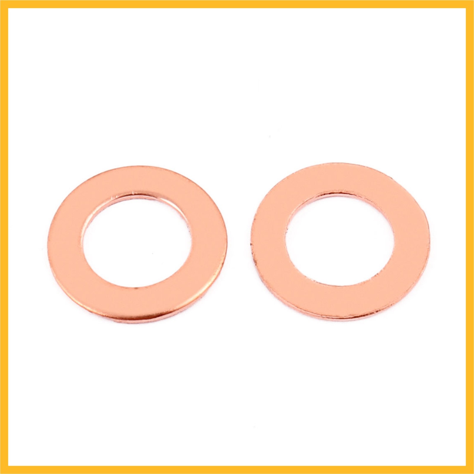 10 pcs 18mmx10mmx1mm Flat Ring Copper Crush Washer Sealing Gasket Fastener