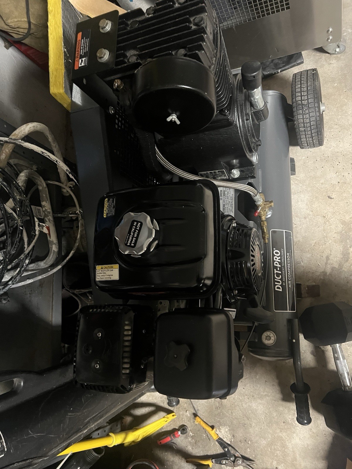 Abatement Technologies Duct-Pro Power Rod System H2500C Air Compressor