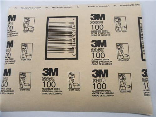 3M ALUMINUM OXIDE SANDPAPER QUANITY 100 SHEETS 9″ X 11″ 100 GRIT 02114