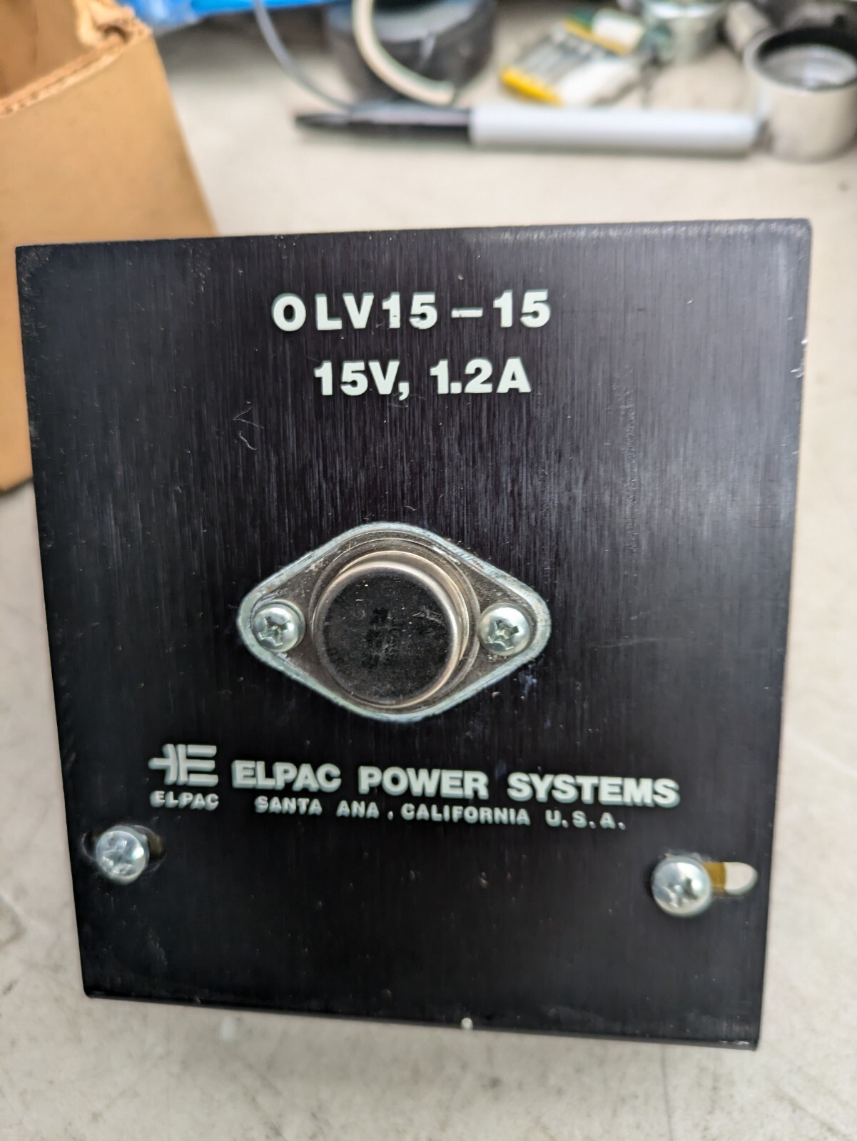 Elpac Power Systems 15V / 1.2A Power Supply, OLV 15-15 N/OVP