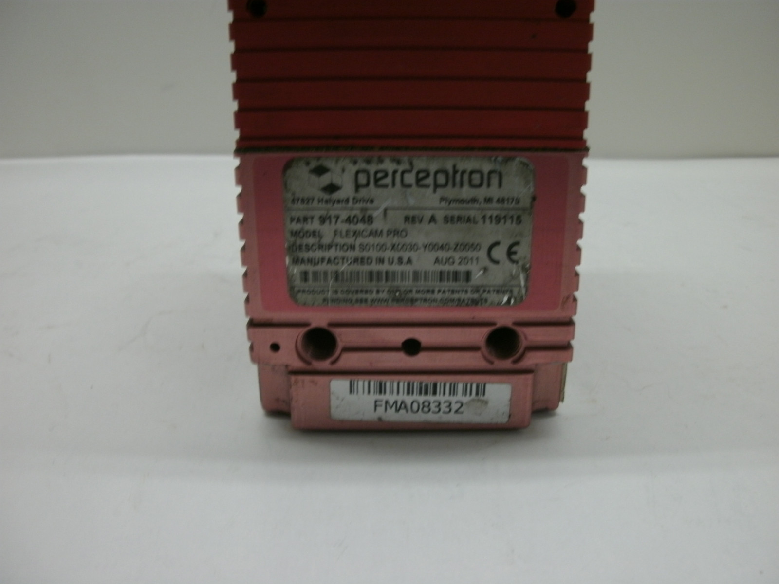 PERCEPTRON 917-4048 REV A S0100-X0030-Y0040-Z0050 FLEXICAM PRO SERIAL 119115