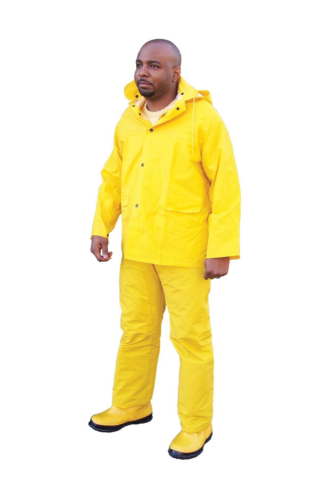 Mcr Safety 2303l Classic Industry Standard Pvc/polyester 3-piece Suit Detachable
