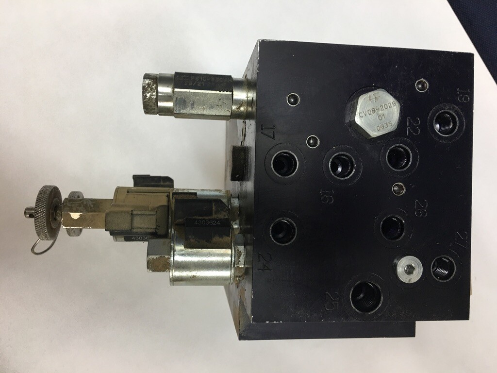 Hydraulic Manifold Assembly HF 38844-07 Womack Machine Supply Aluminum Alloy