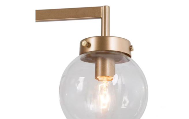 Uolfin Modern Gold Sputnik Bedroom Chandelier, 27.5 in. 4-Light Chandelier