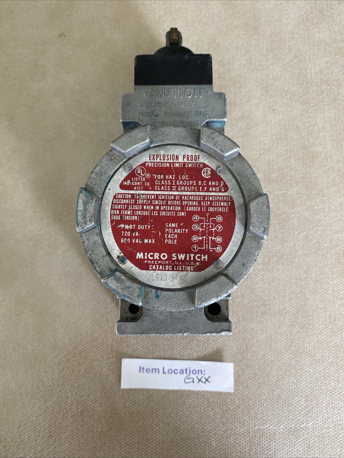 MICRO SWITCH LSXD4L 600VAC UNMP