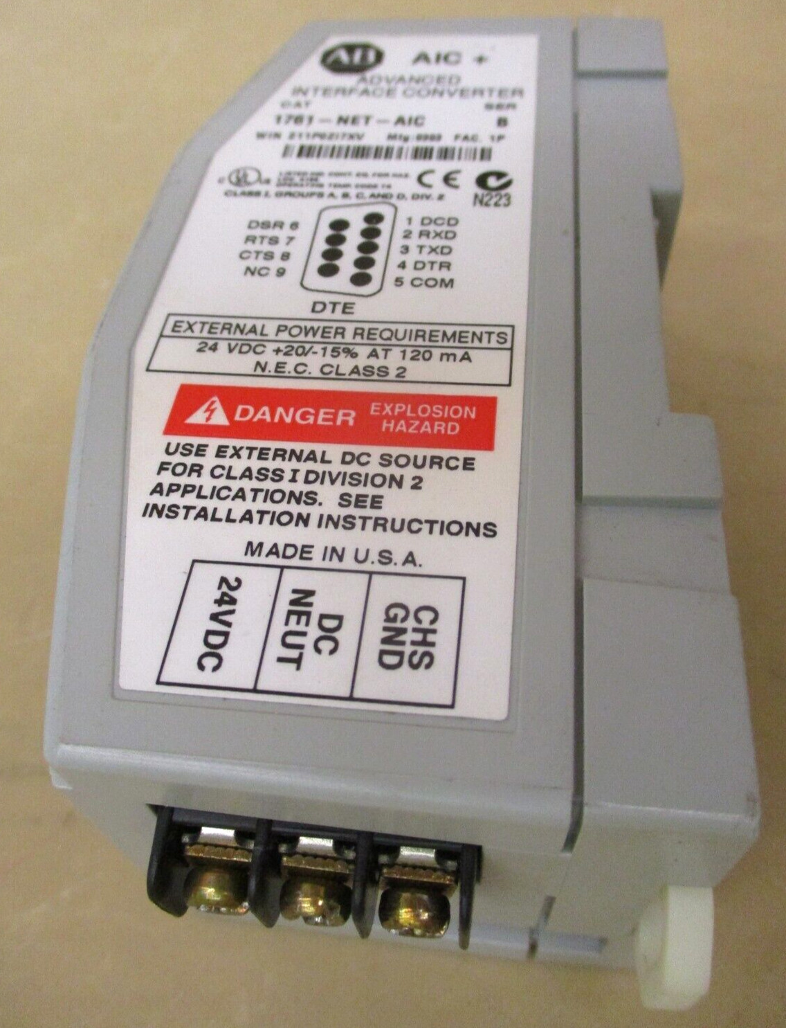 Allen-Bradley 1761-NET-AIC Advanced Interface Converter 46490AB