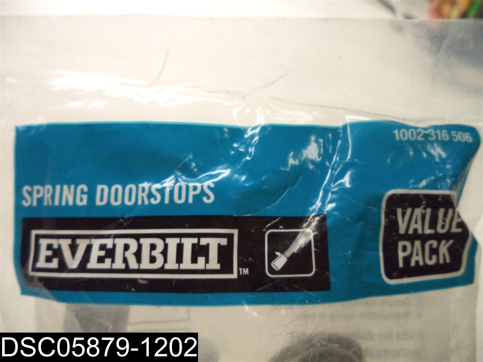 QTY=5: 1002316506 Everbilt Satin Nickel Spring Door Stops 030699155804