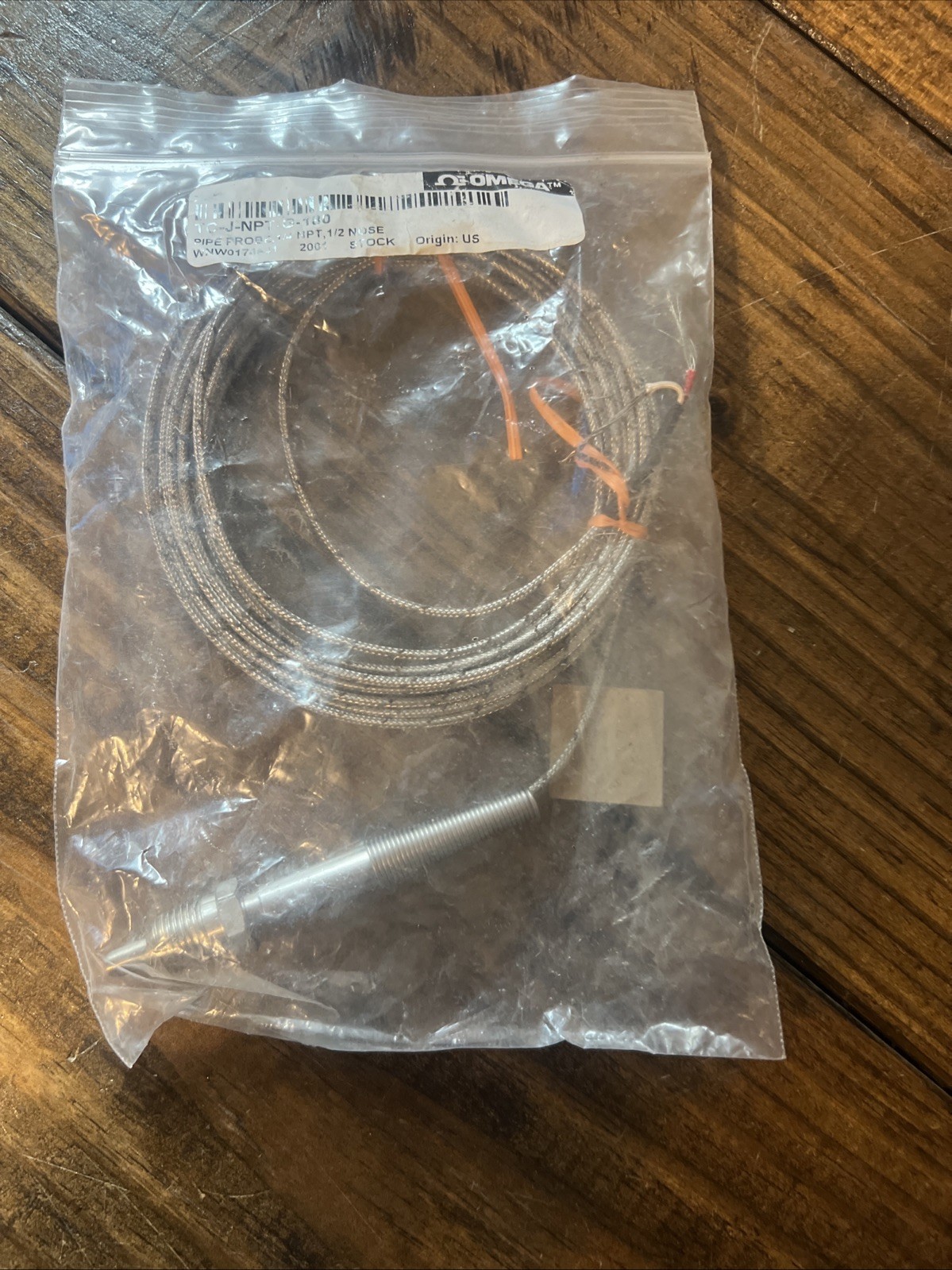 Omega TC-J-NPT-G-180 Thermocouple TCJNPTG180