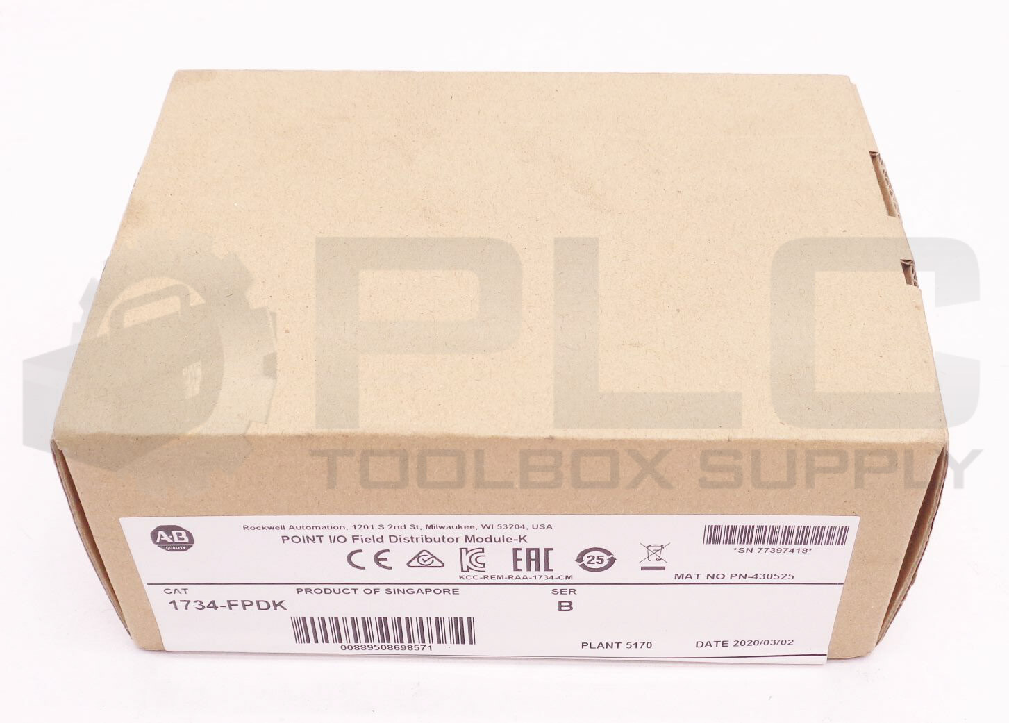 NEW SEALED ALLEN BRADLEY 1734-FPDK SER B POINT I/O FIELD DISTRIBUTOR MODULE-K