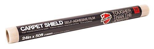 Surface Shields CS2450 Shield Protective Film for Carpeting, 24 Inch x 50 fee…