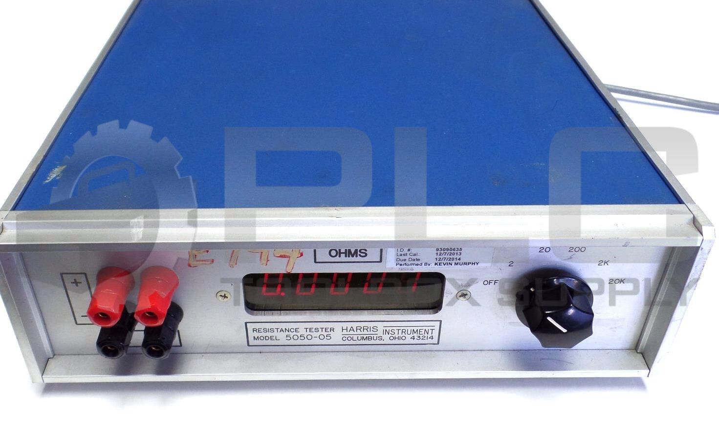HARRIS IRT ENTERP 5050-05 RESISTANCE TESTER CALIBRATION