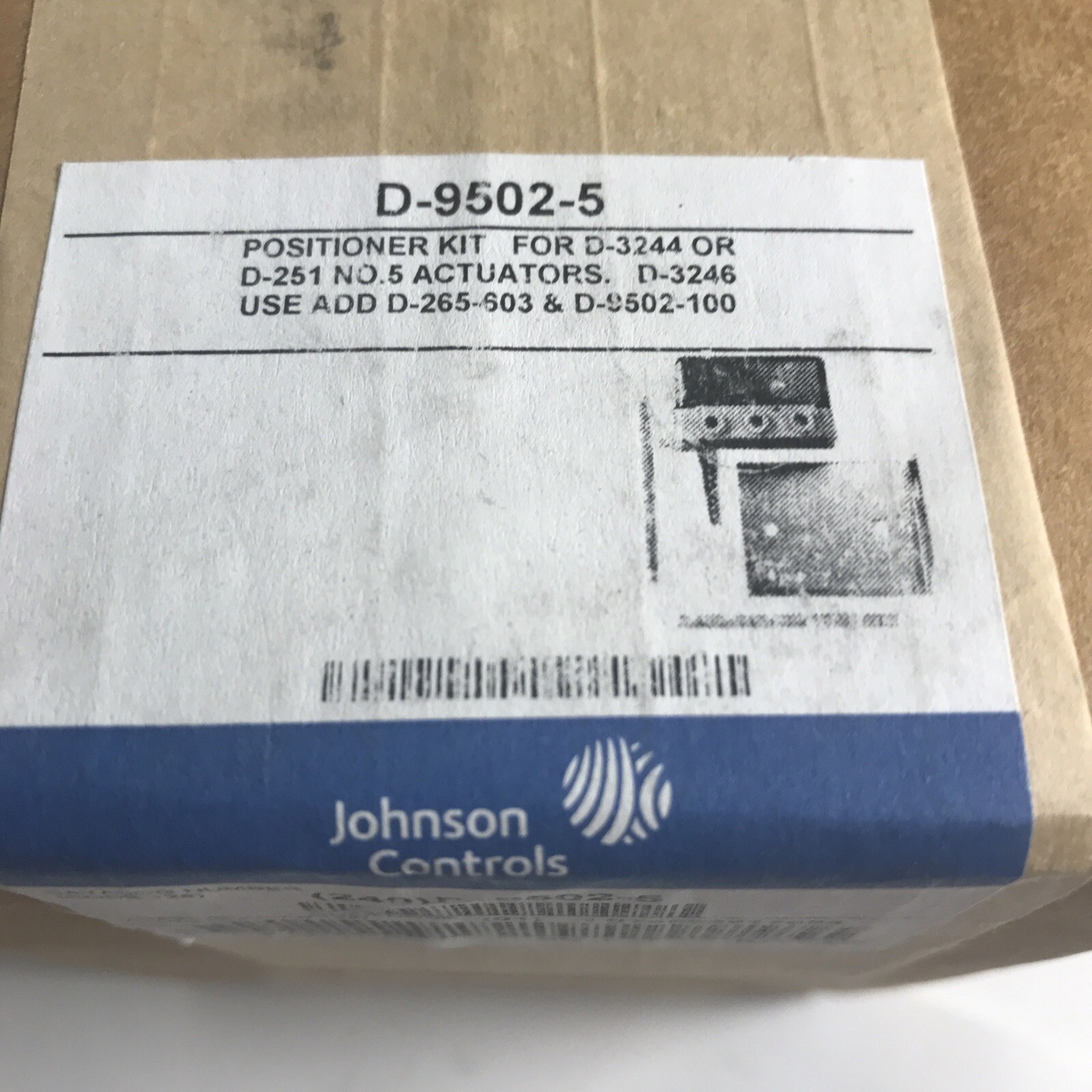 JOHNSON CONTROLS D-9502-5 POSITIONER KIT, New Sealed In Box