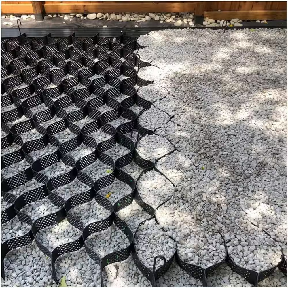 6.5 Ft. X 16.5 Ft. X 6 In. Plastic Ground Geo Grid Ground Pavers Geocell Sand an