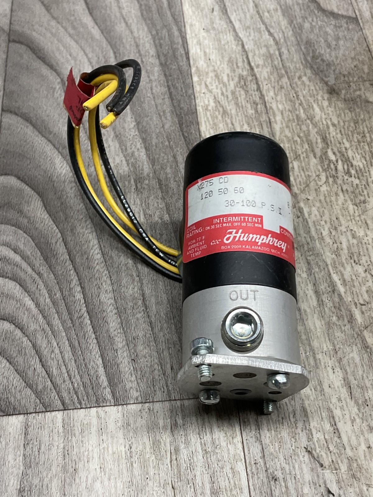 HUMPHREY X275CD 120V 30-125PSI #4022PT209SI