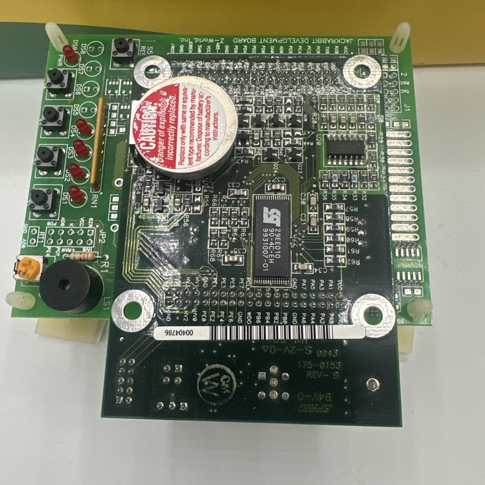 Rabbit 2000 JackRabbit Development Kit Z-World Dynamic C Controller Untested