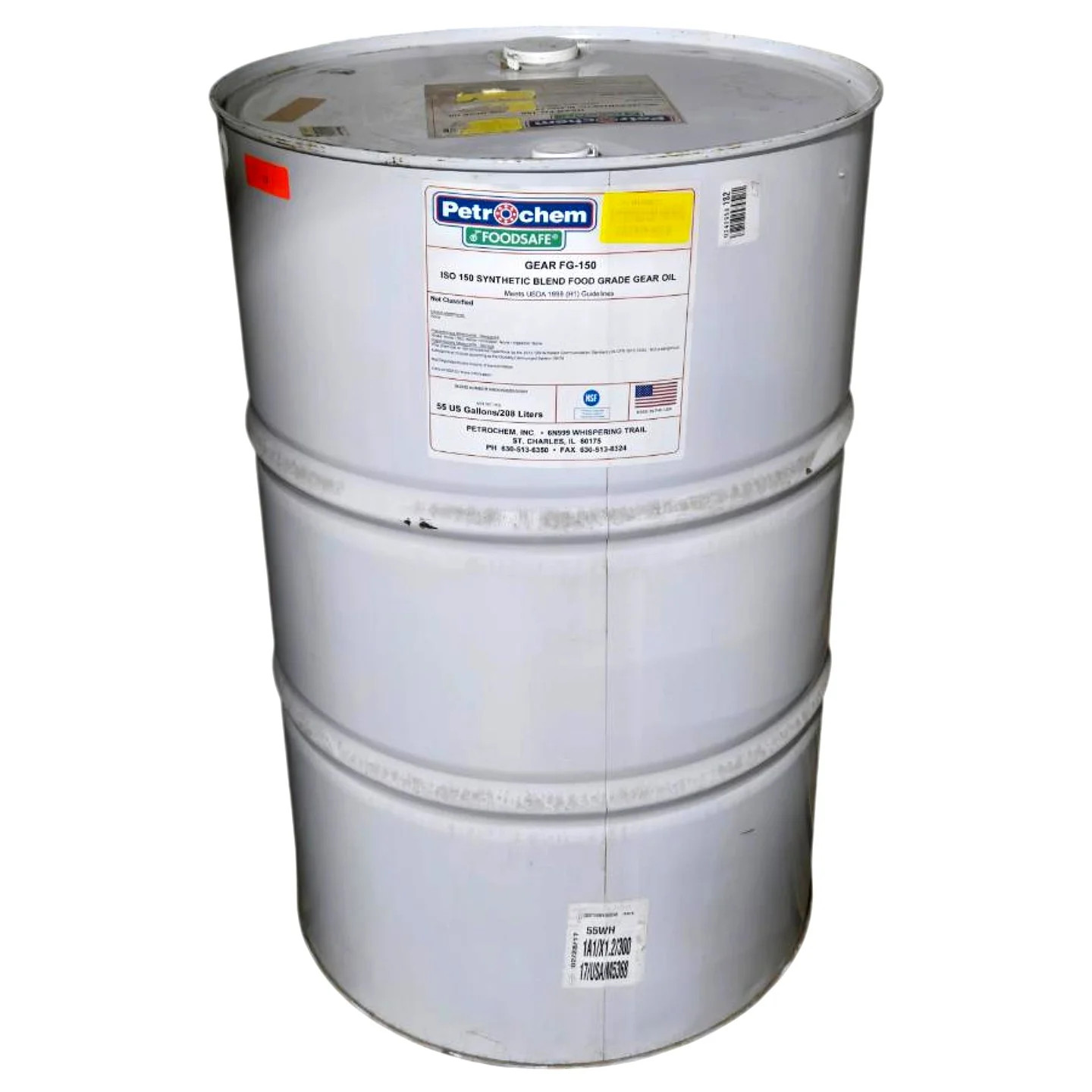 Petrochem GEAR FG-150 ISO 150 85W 55 Gal Synthetic Blend Food Grade Gear Oil