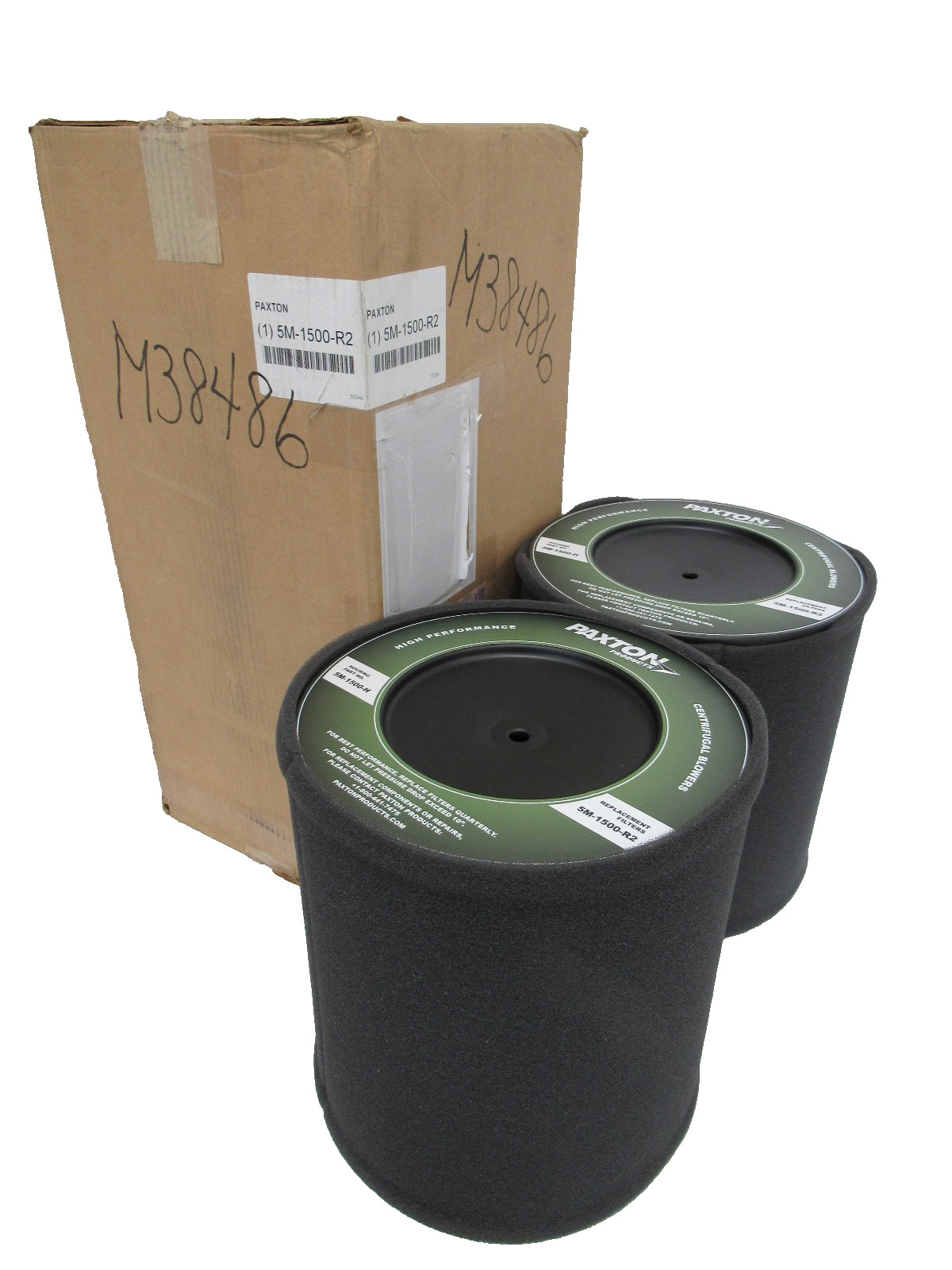 NEW BOX OF 2 PAXTON 5M-1500-R2 FILTERS 5M1500R2