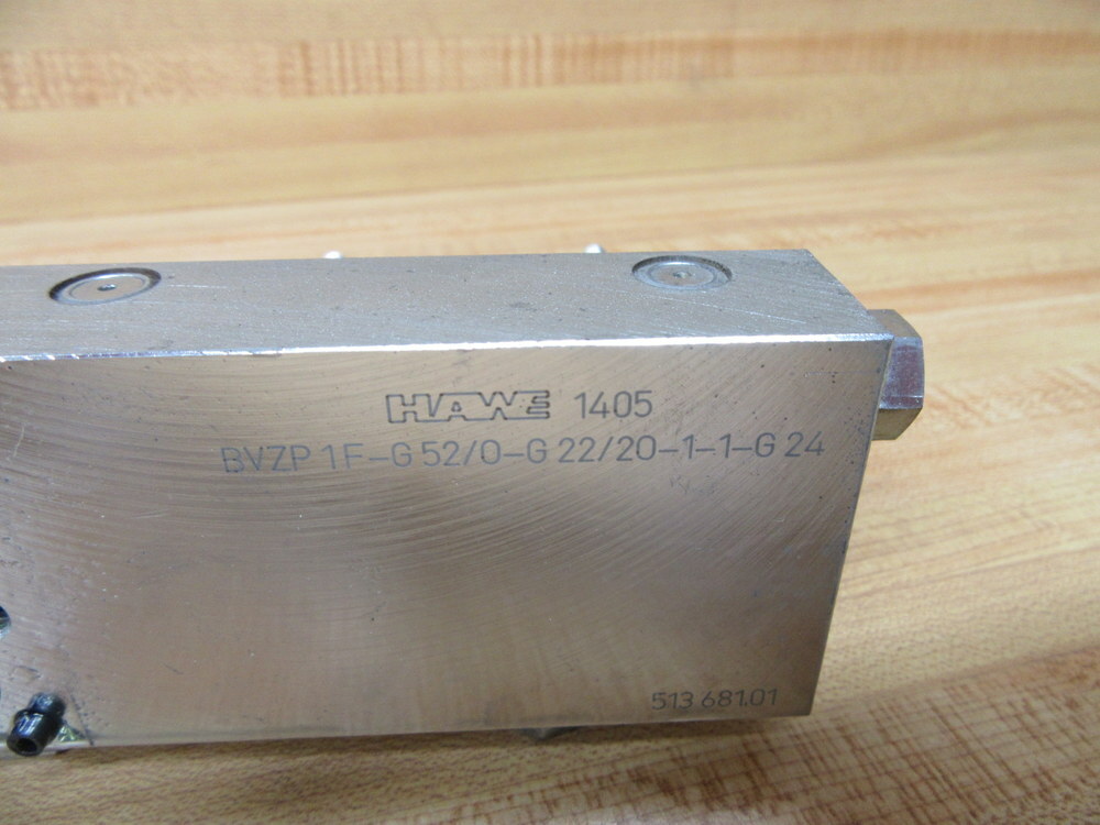 Hawe BVZP 1F-G52/0-G22/20-1-1-G24 Seated Valve Manifold Mount 1405