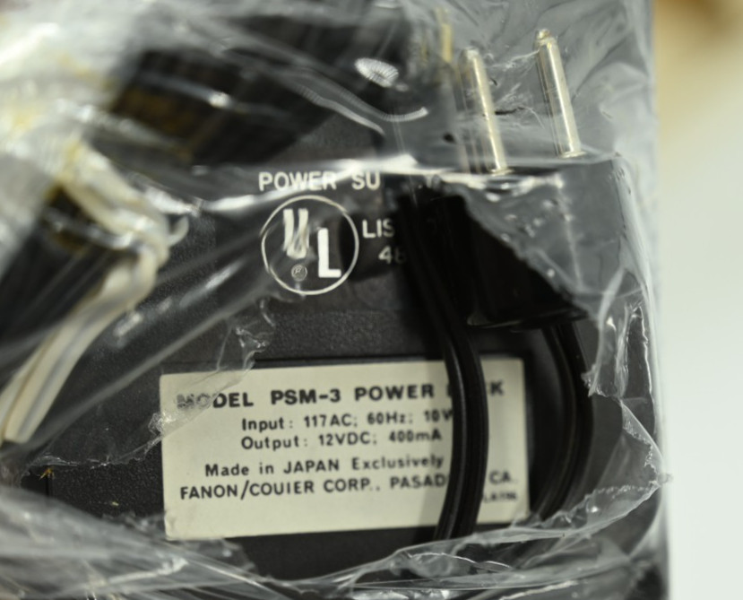 Vintage NOS Fanon Power Pack Supply Model PSM-3 12VDC 400mA