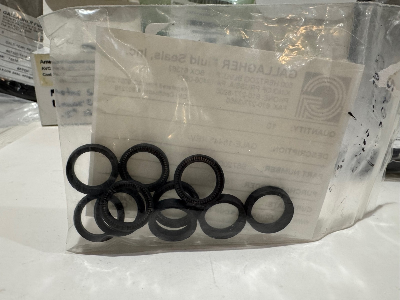 Industrial Fluid Seals Lot Gallagher Fluid Seals American Variseal Stainless Par