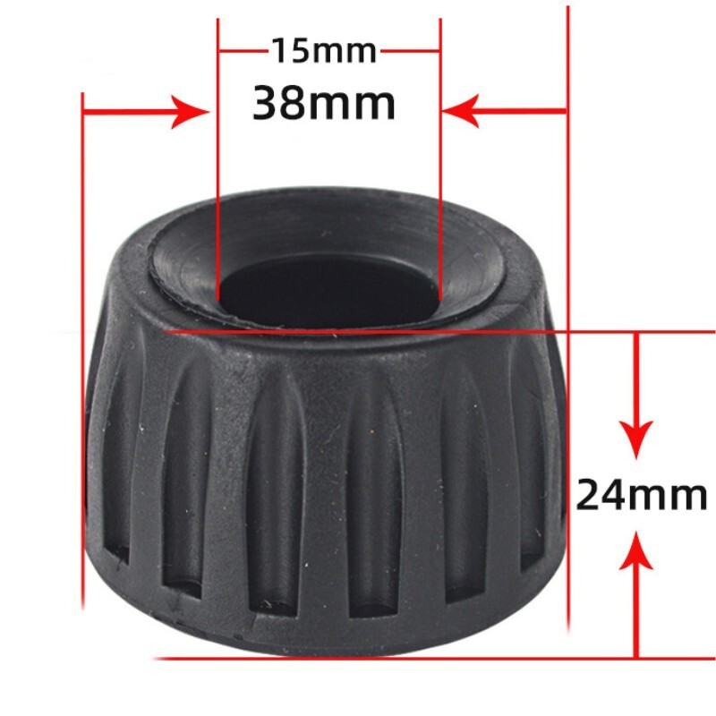 3Pcs 15mm ID Rubber Tripod Feet, Tripod Replacement Parts, Black